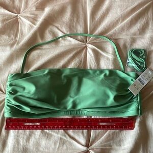 J Crew Ruched Bandeau in Rustic Willow size Small